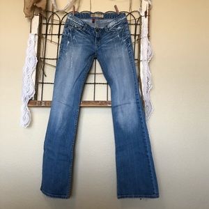 BKE Sabrina Flare Distressed Jeans